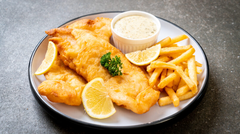 fish and chips, Puur-Koken.nl