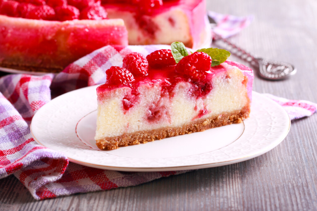 Frambozen cheesecake