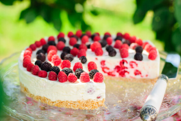 Frambozen cheesecake