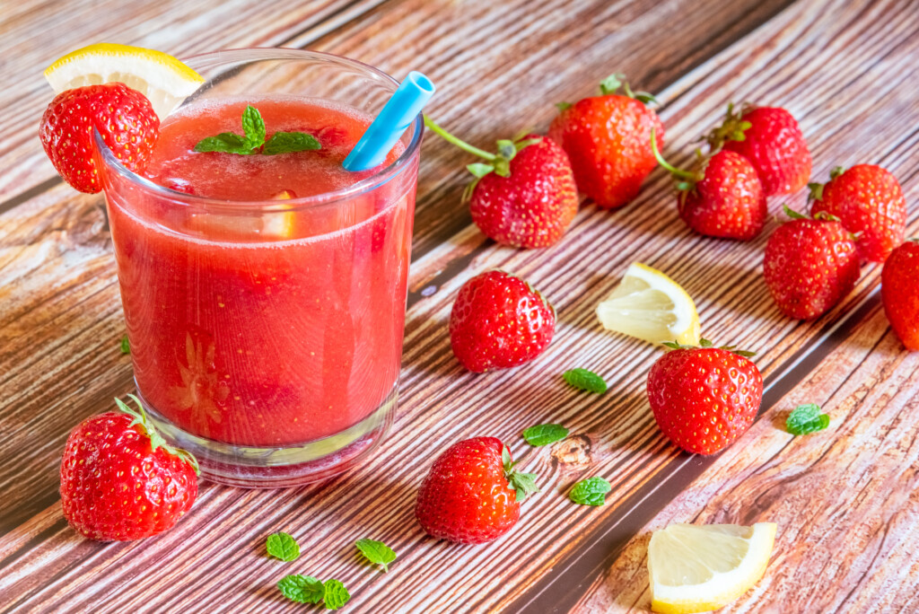 Aardbeien limonade