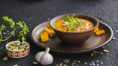 Thaise curry pompoensoep