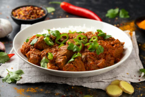 Curry Madras met rundvlees