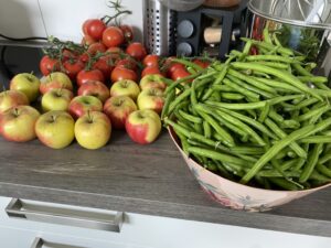 Fruit en groente uit eigen tuin