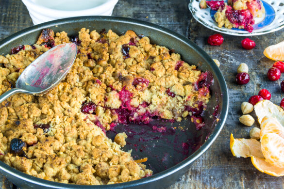 Cranberry appelkruimel