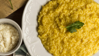 Saffraanrisotto