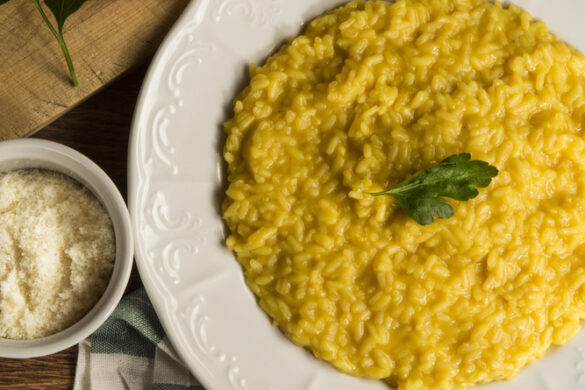 Saffraanrisotto