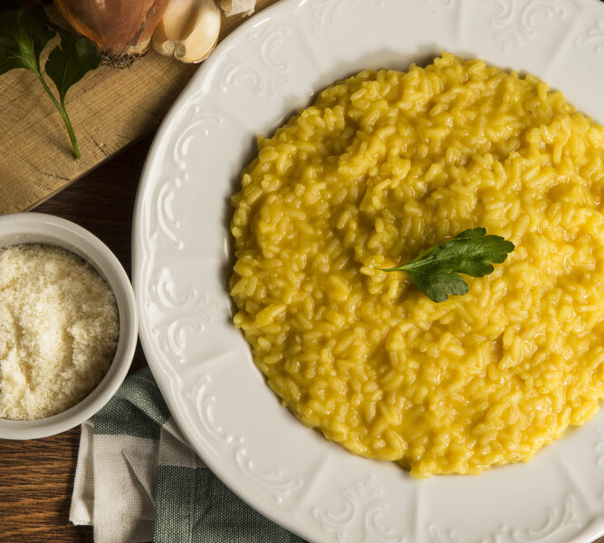 Saffraanrisotto