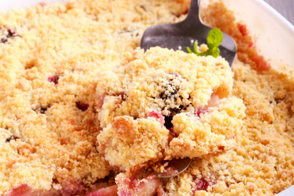 Crumble van stoofperen