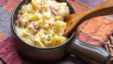 Aardappelgratin met ham