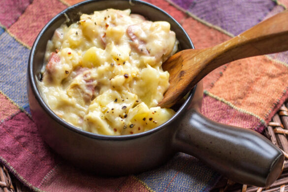 Aardappelgratin met ham