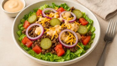 Cheeseburger salade