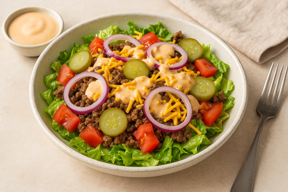 Cheeseburger salade