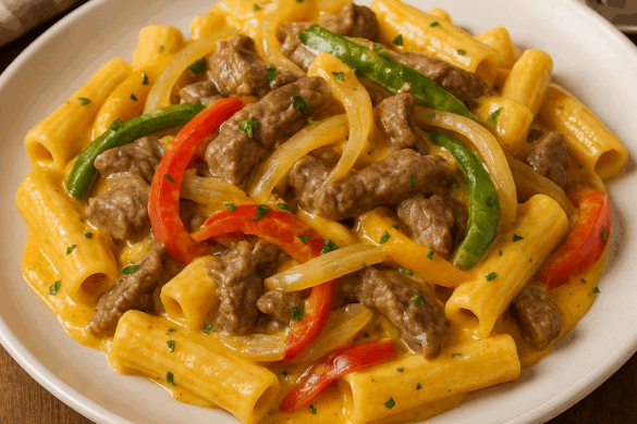 philly cheese steak pasta