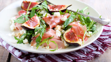 salade met vijgen prosciutto en feta
