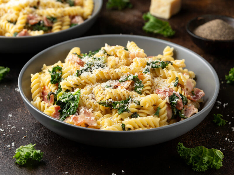 Pasta met boerenkool