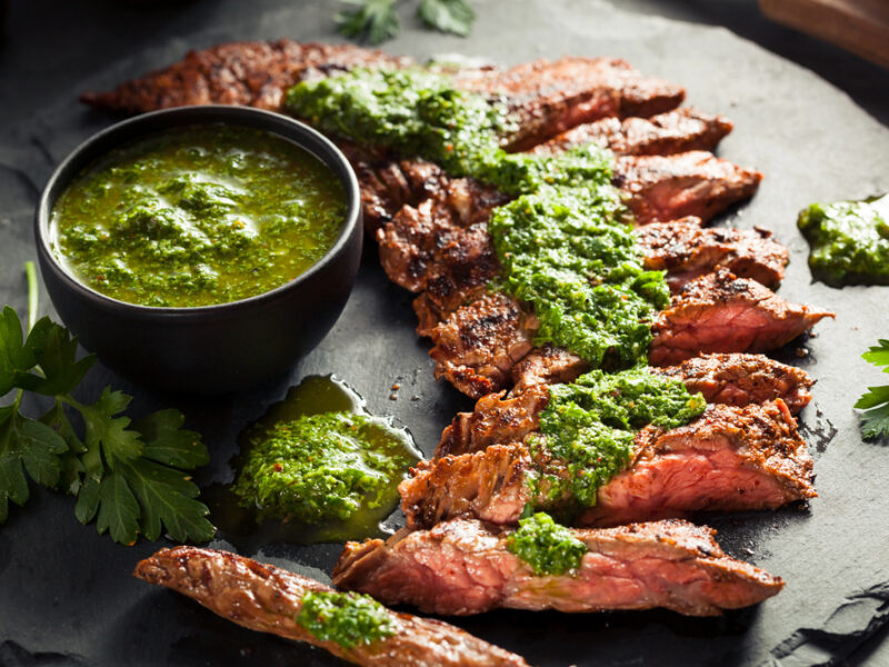 Bavette met groene chimichurri